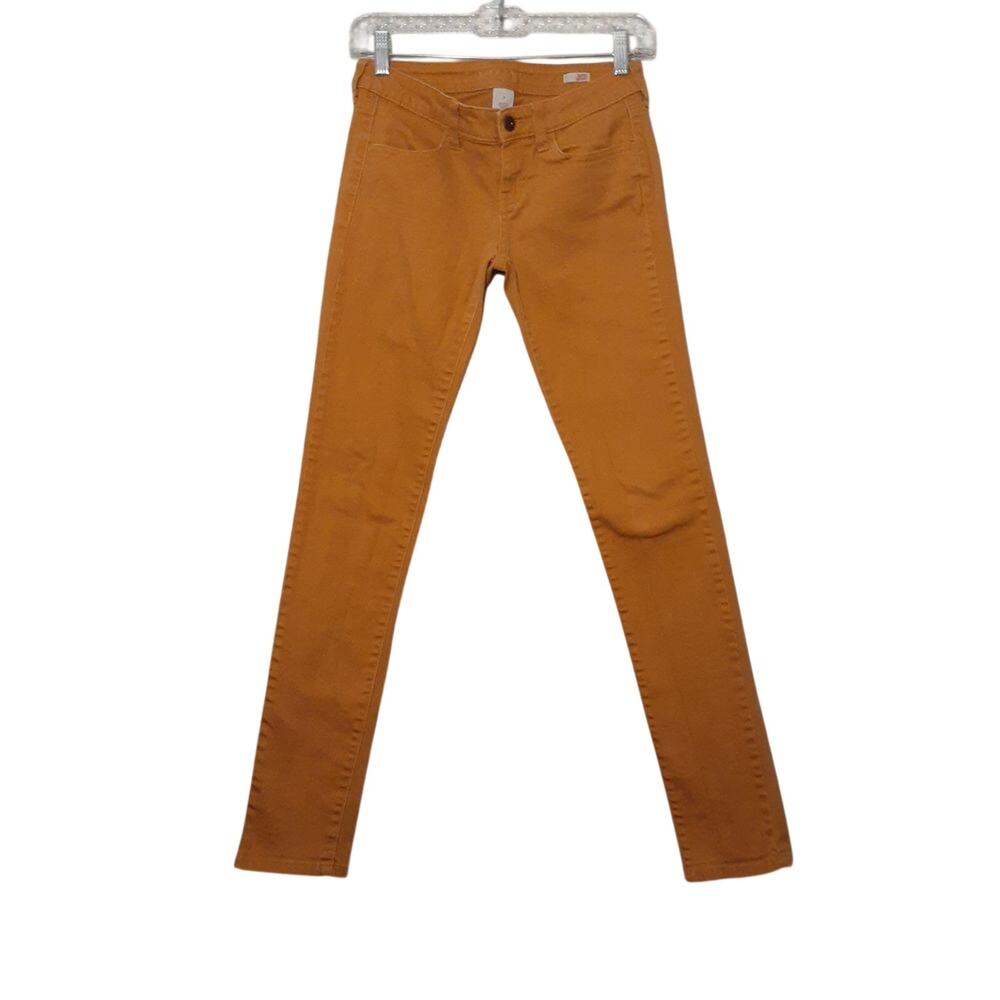 Arizona Super Skinny Women’s Jeans Mustard Yellow Size 3 Stretch